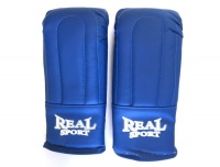 Перчатки тренировочные REALSPORT L, синий
